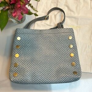 Hammitt Duke Triple Compartment Crossbody Bag, Bay Blue Snake Leather + dustbag